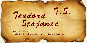 Teodora Stojanić vizit kartica